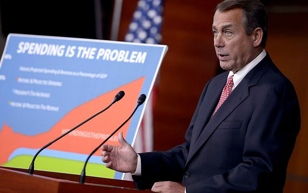 Republikeinse leider John Boehner.  Foto EPA