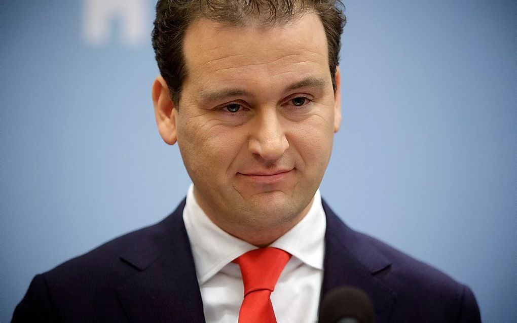 Minister van Sociale Zaken en Werkgelegenheid Lodewijk Asscher tijdens het vragenuur in de Tweede Kamer. Foto ANP