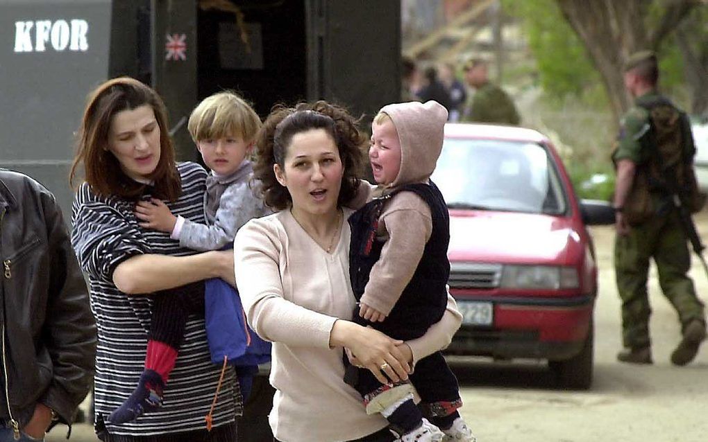 De Kosovaarse hoofdstad Pristina, april 2001. Foto EPA