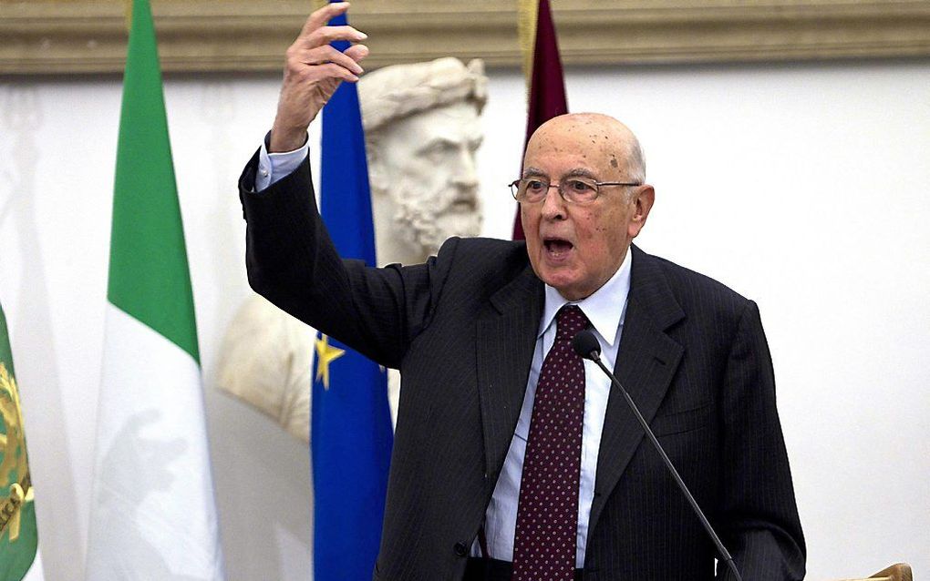 President Giorio Napolitano.  Foto EPA