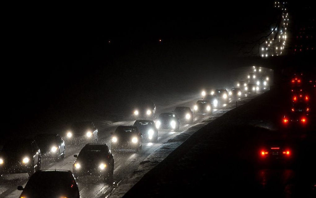 Ten minste zeven mensen zijn woensdag in de Verenigde Staten om het leven gekomen door het extreme winterweer in het land.  Foto EPA