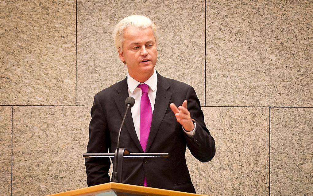 PVV-leider Geert Wilders is van plan weer meer werk te maken van het bestrijden van de islam. Foto ANP