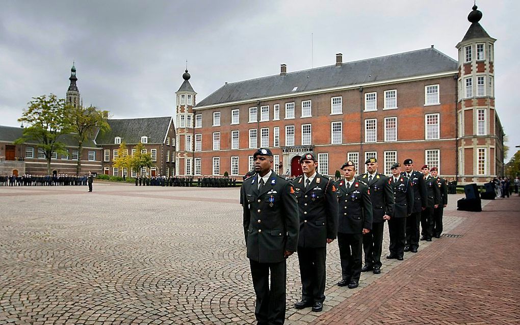 Een cadet van de Koninklijke Militaire Academie (KMA) in Breda beschuldigt zijn collega’s van discriminatie op grond van afkomst en religie. De KMA ontkent de meeste beschuldigingen. Foto ANP