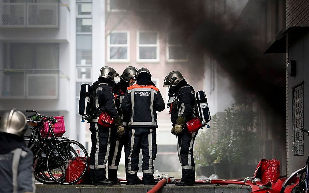 Brand in parkeergarage Amsterdam. Foto ANP