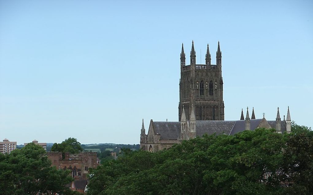 De Kerk van Engeland kijkt positief terug op haar Twittercampagne voor Kerst. Foto: de kathedraal in Worcester. Foto Green Lane, Wikimedia