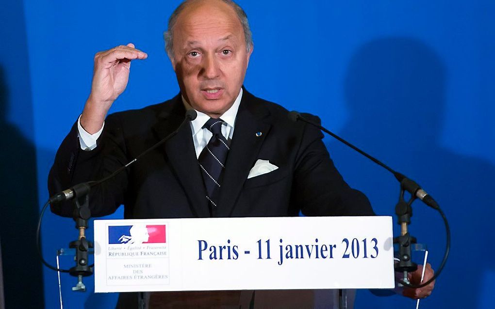 Franse minister van Buitenlandse Zaken, Laurent Fabius.   Foto EPA