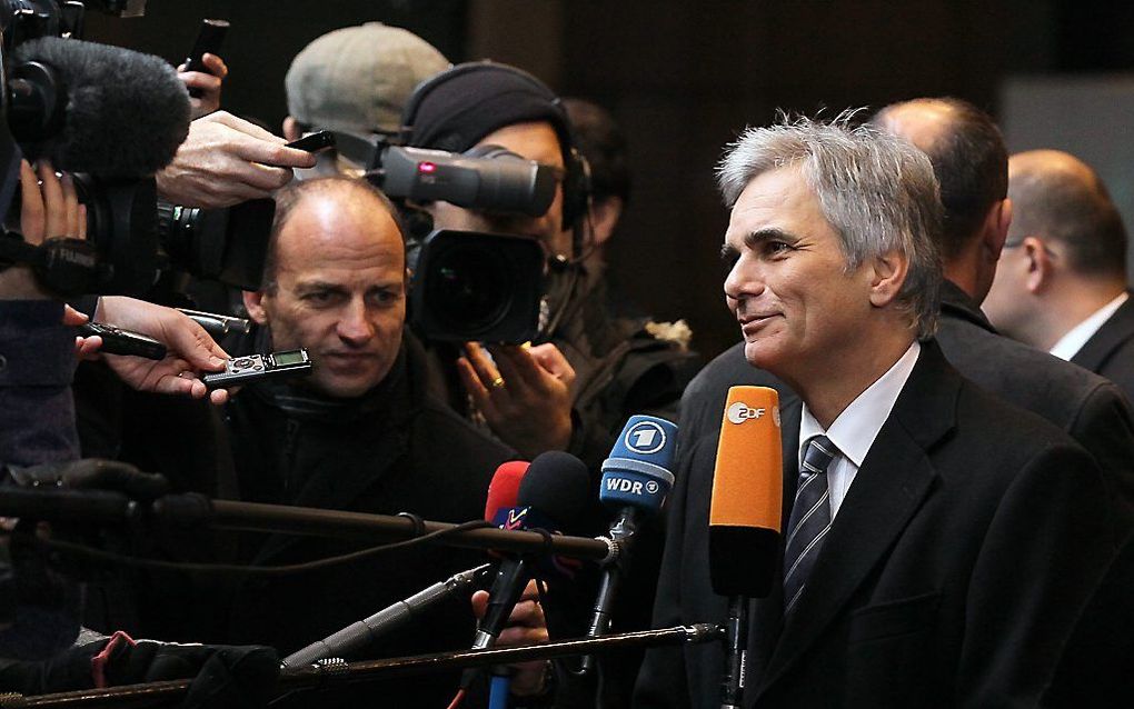 Oostenrijkse bondskanselier Werner Faymann.  Foto EPA