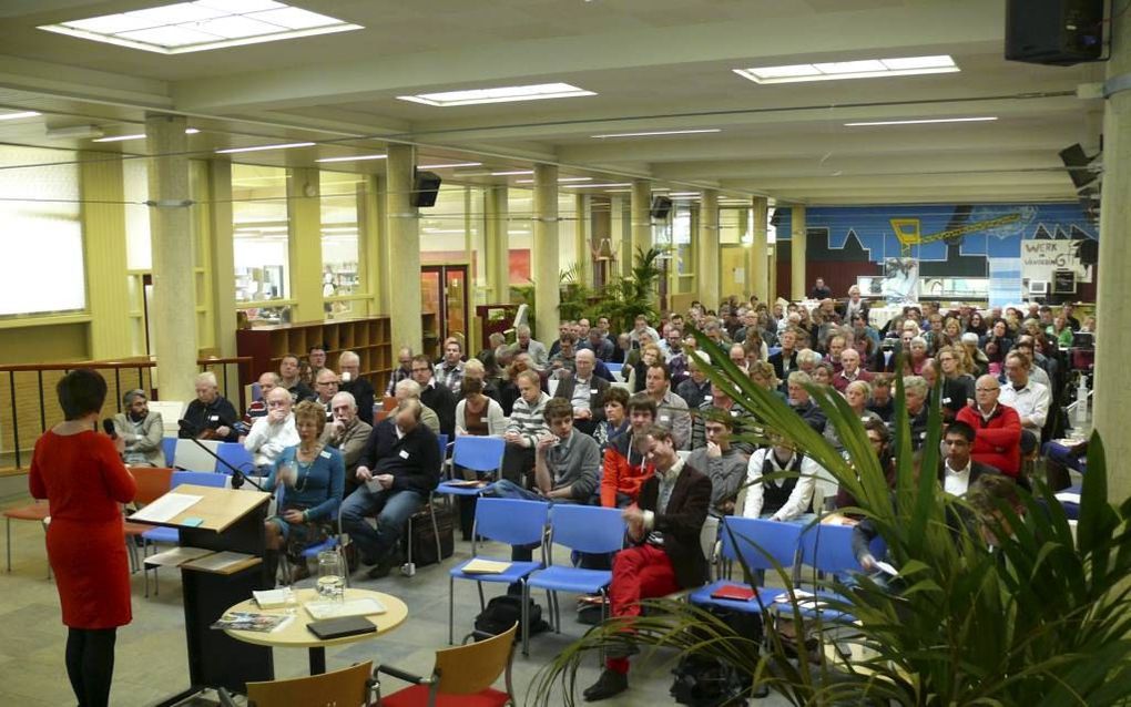 De Gereformeerde Hogeschool in Zwolle organiseerde woensdag het symposium ”In de ban van de ring, over relaties en samenlevingsvormen binnen de kerkelijke gemeente”.  Foto RD