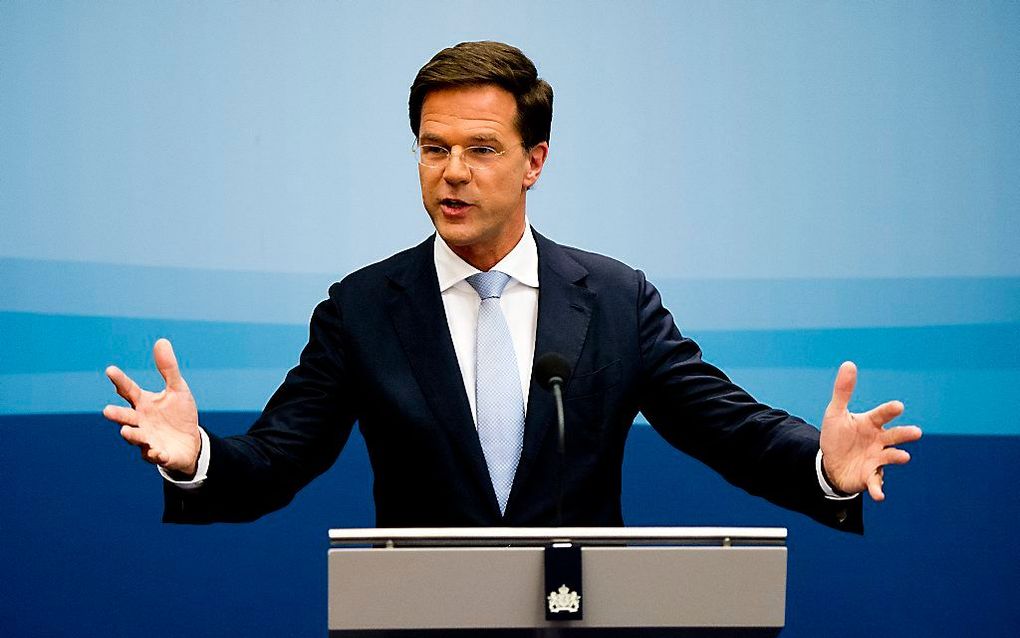 Premier Rutte.   Foto ANP