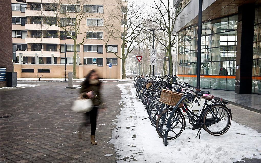 De plek in Eindhoven waar begin januari een 22-jarige man bewusteloos werd getrapt. Foto ANP