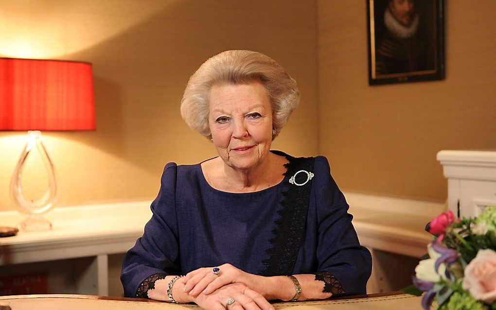 Koningin Beatrix maakt haar aftreden bekend. Foto ANP