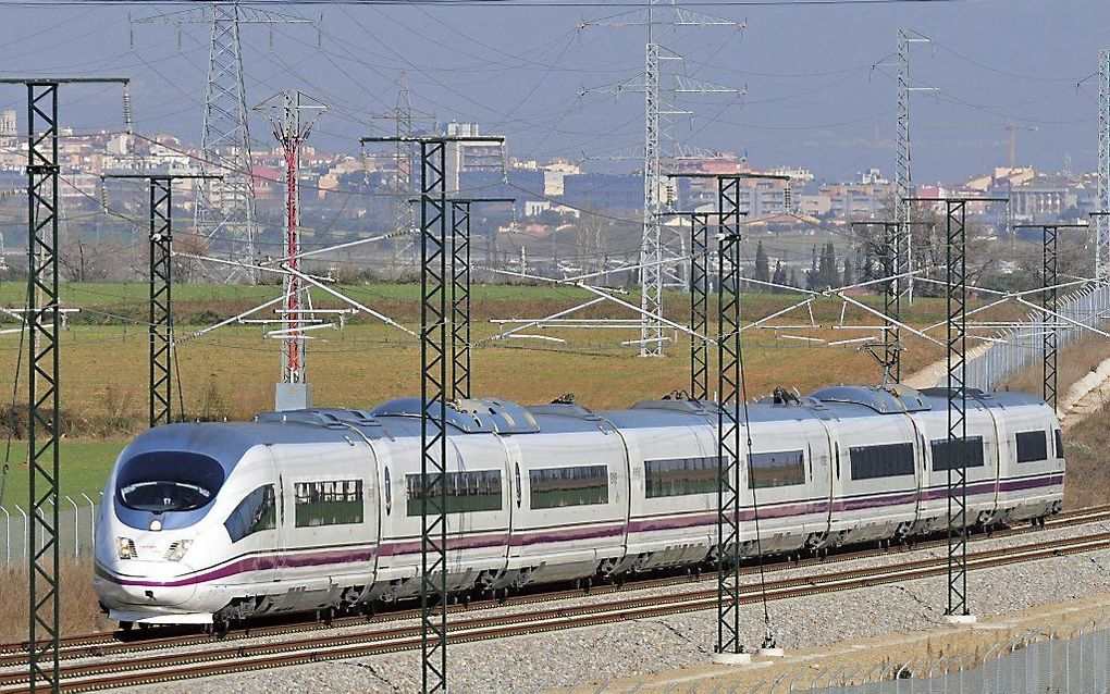 Hogesnelheidstrein in Spanje. Foto EPA