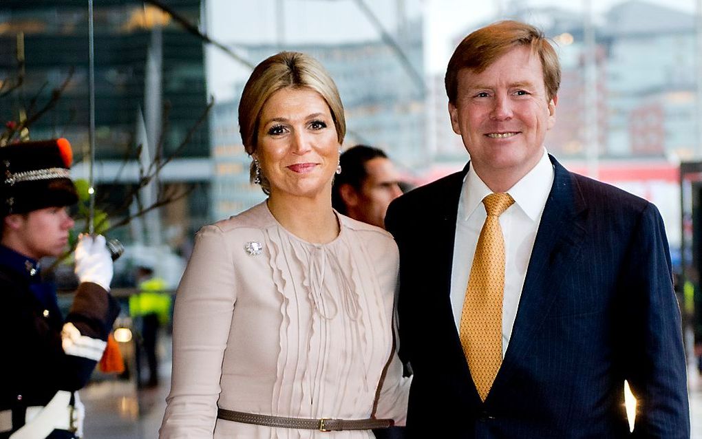 Willem-Alexander (r.) en Maxima. Foto ANP