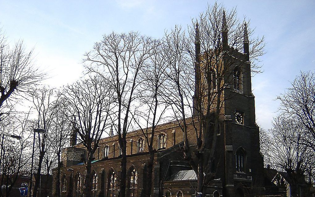 De atheïstische ‘kerk’ in Islington, in het noorden van Londen. Foto Fin Fahey, Wikimedia