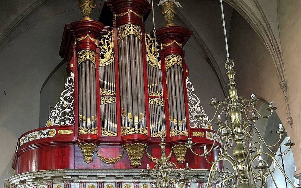 Het Meere-orgel in de Grote of Sint Maartenskerk in Epe. Foto psalmenproject.nl