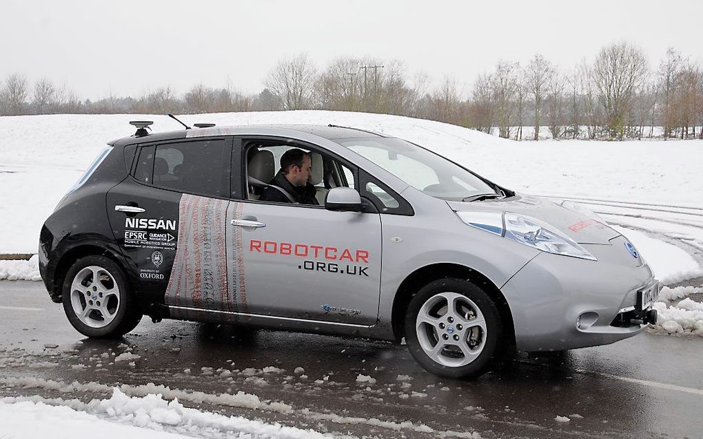 Zelfstuderende Nissan Leaf. Foto RobotCar UK