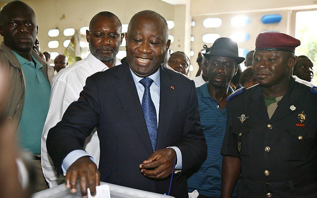 Ex-president Laurent Gbagbo van Ivoorkust. Foto EPA