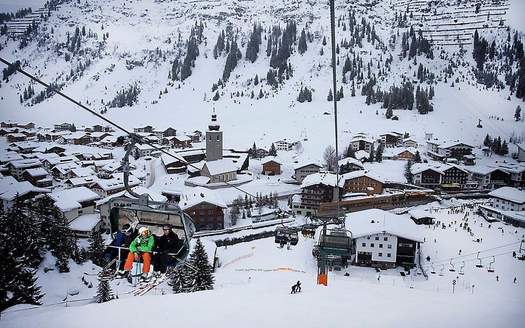 Uitzicht op Lech vanuit de kabelbaan. Foto RD, Henk Visscher