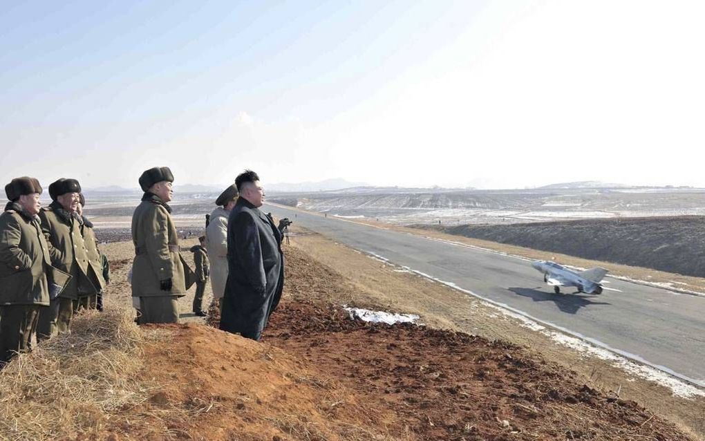 De Noord-Koreaanse leider Kim Jong-un. Foto EPA