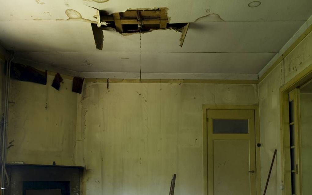 De woning van kampcommandant Gemmeker. Een van de beelden uit een expositie over dertig jaar Herinneringscentrum Kamp Westerbork. Foto Sake Elzinga