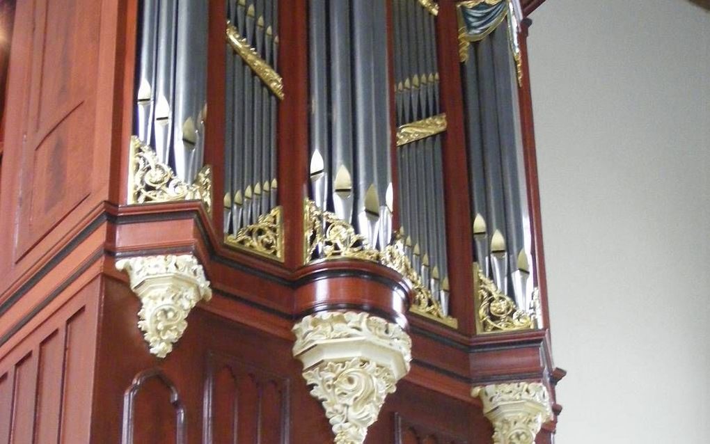 Het orgel in de Gasthuiskerk. Foto Jan van der Male