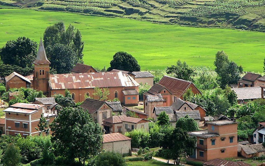 Een kerk in Madagascar, in de provincie van Antananarivo. Foto Bernard Gagnon, Wikimedia