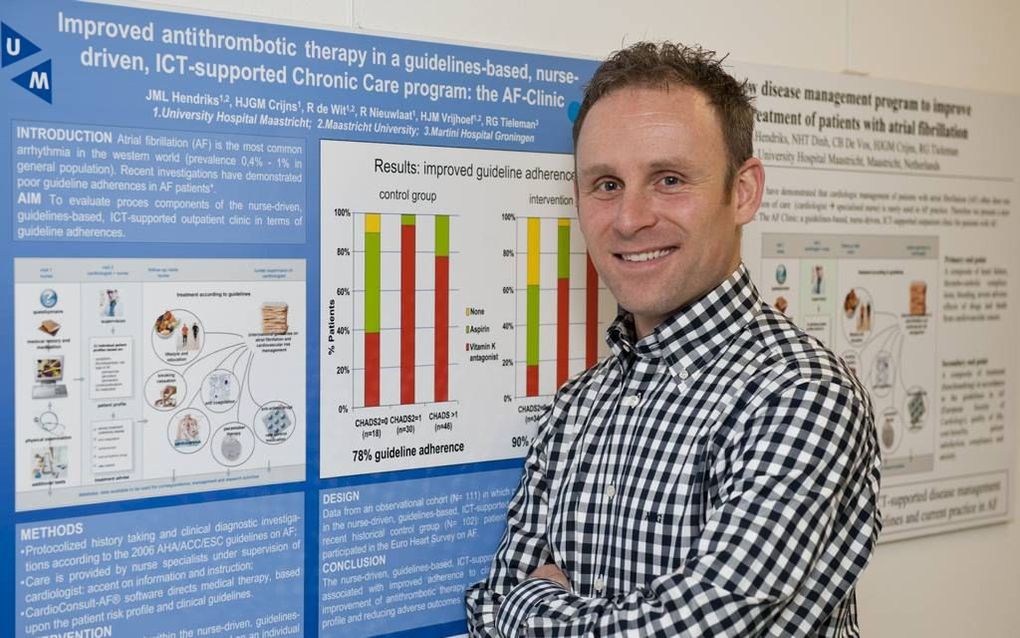 In Maastricht opende in 2007 de AF-poli voor mensen met boezemfibrilleren. Uit onderzoek waarop gespecialiseerd verpleegkundige Jeroen Hendriks volgende week hoopt te promoveren, blijkt dat de zorg aan deze groep patiënten met de AF-poli daadwerkelijk ver