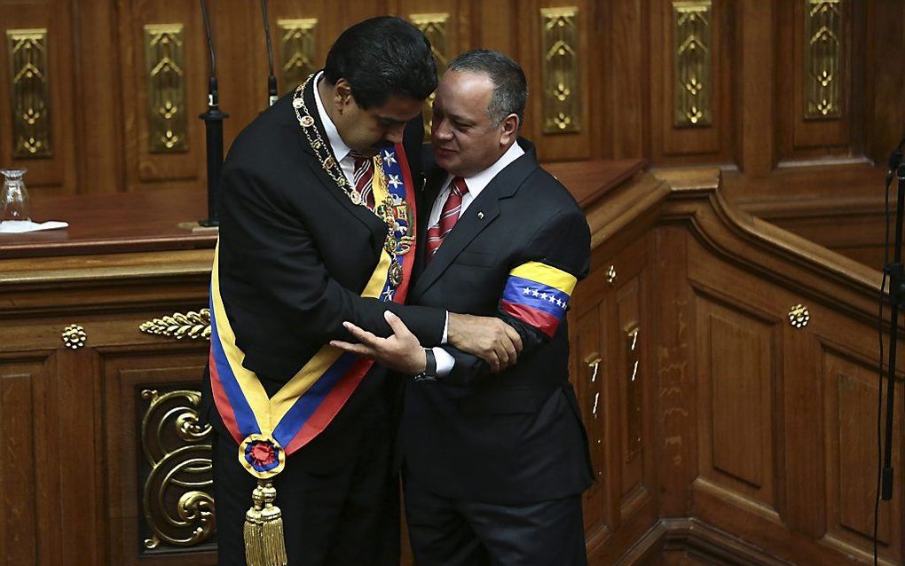 Nicolás Maduro, waarnemend president van Venezuela. Foto EPA