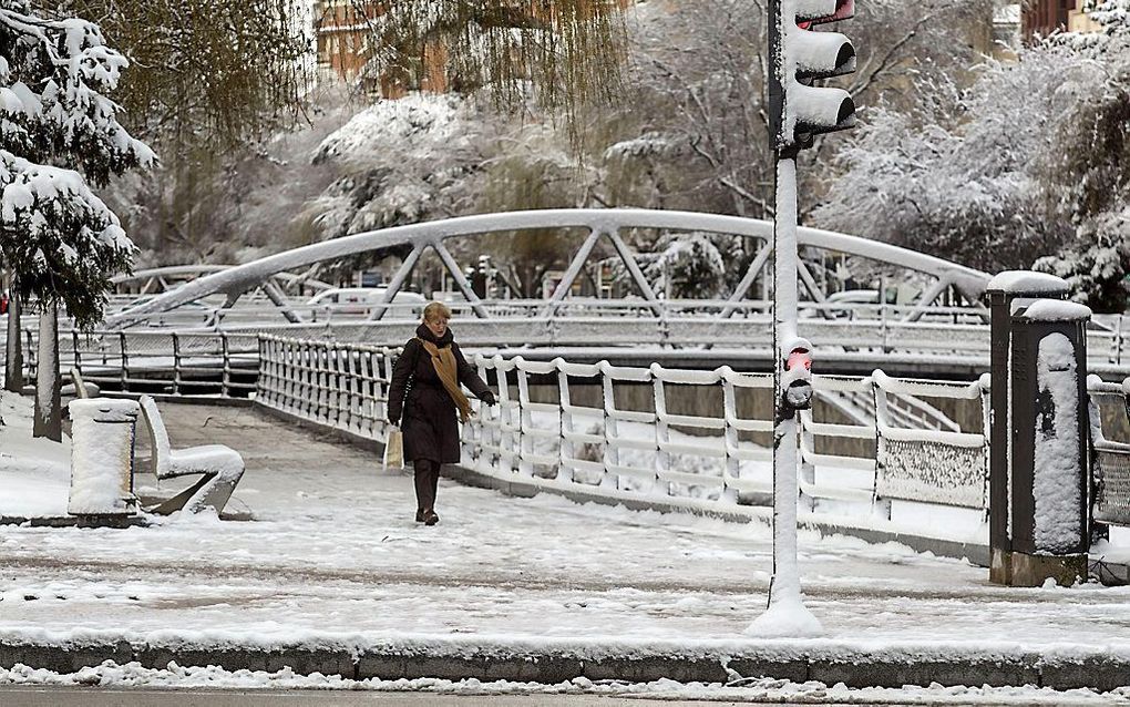 Ook in Spanje is het winter.  Foto EPA