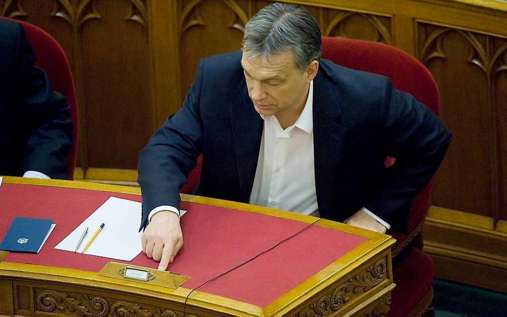 De Hongaarse premier Viktor Orban.  Foto EPA