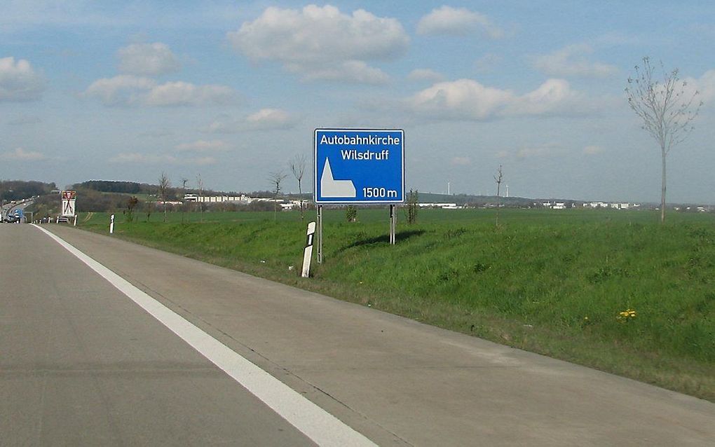 De snelwegkerken in Duitsland trokken in 2012 een miljoen bezoekers. Foto Inkowik, Wikimedia