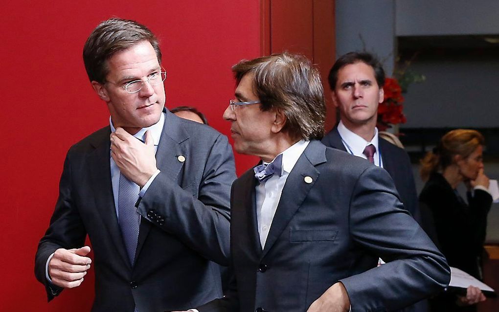 Premier Rutte in Brussel. Foto EPA