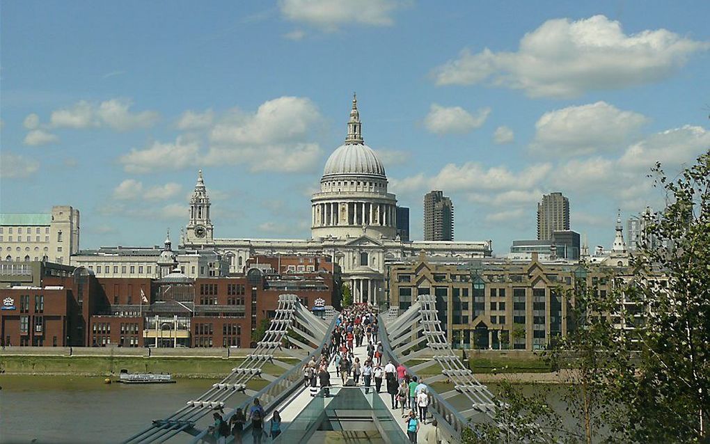 De Londense kathedraal St. Paul's ontving in vergelijking met andere Engelse kerken in 2012 de meeste bezoekers. Foto Robert Bauer, Wikimedia