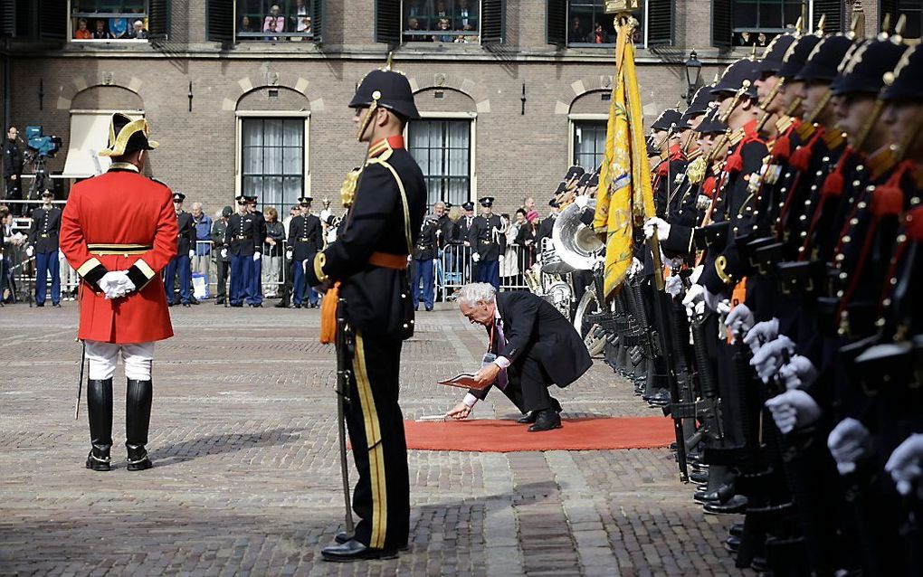 Erewacht tijdens prinsjesdag.  Foto ANP