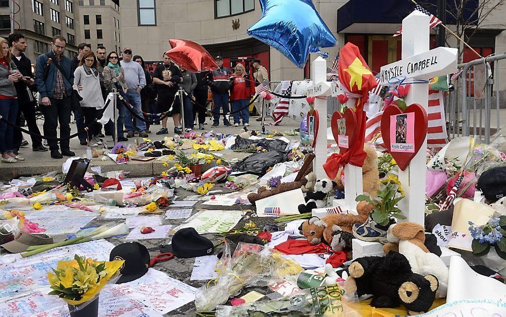 Herdenkingsplek in Boston.  Foto EPA