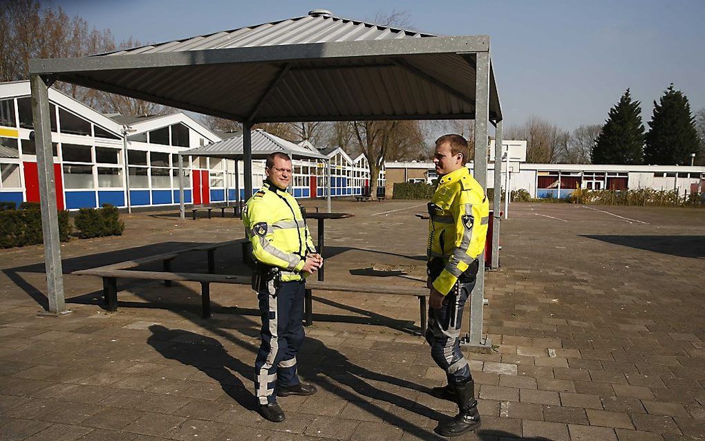 Verschillende scholen in Leiden waren maandag gesloten. Foto ANP