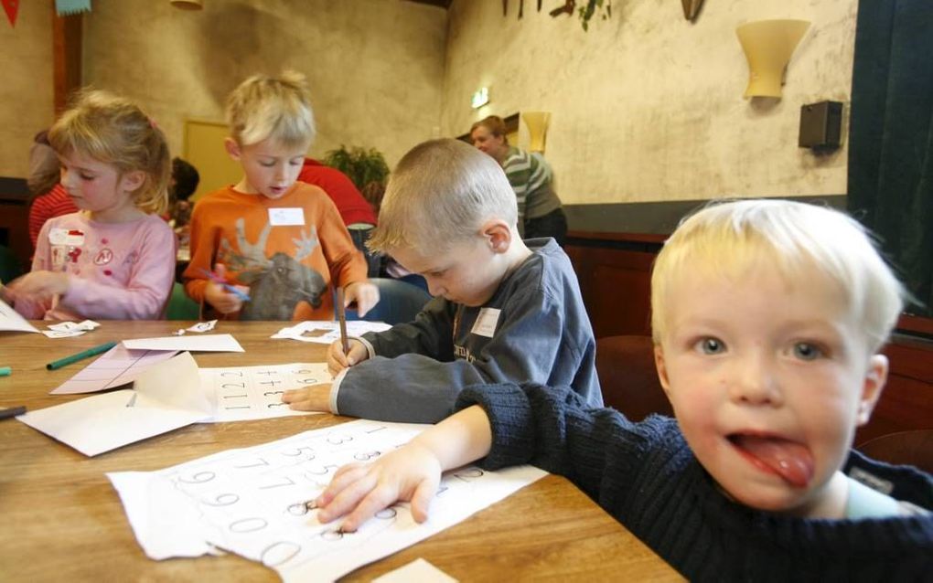 Kinderwerk in de kerk. Foto William Hoogteyling