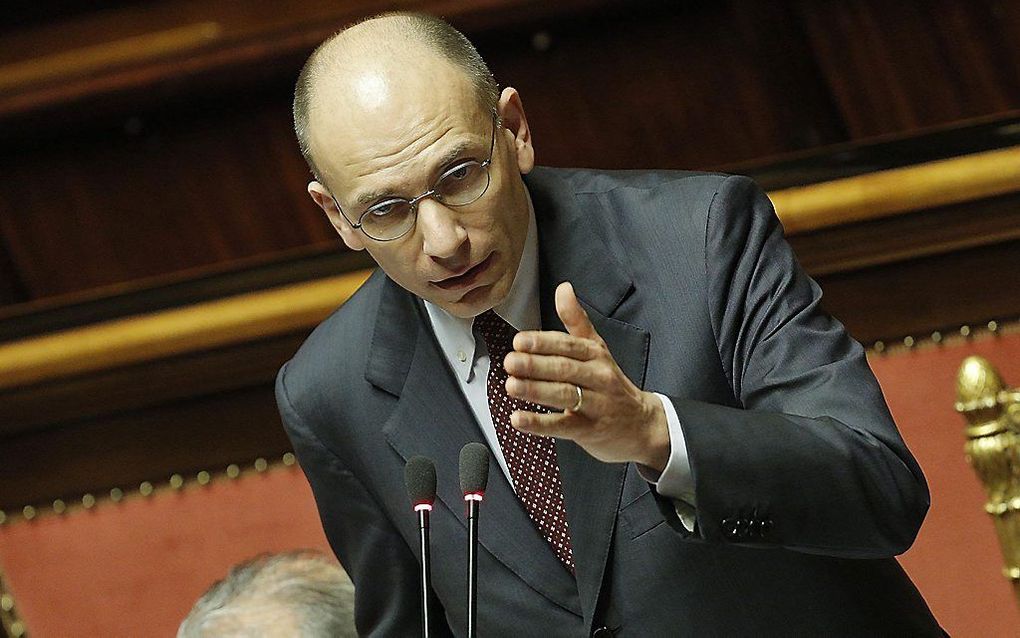 Christendemocraat en Italiaans premier Letta.  Foto EPA