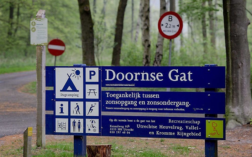 In het recreatiegebied Het Doornse Gat is een grootschalige zoektocht op touw gezet voor de vermiste broertjes van 7 (Julian) en 9 jaar (Rubin). Foto ANP