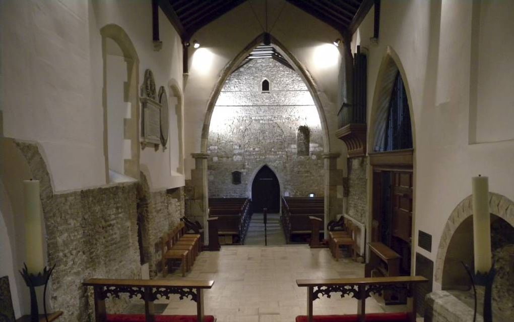 Beeld van het koor van de kerk, dat zeker 1400 jaar oud is. Foto RD