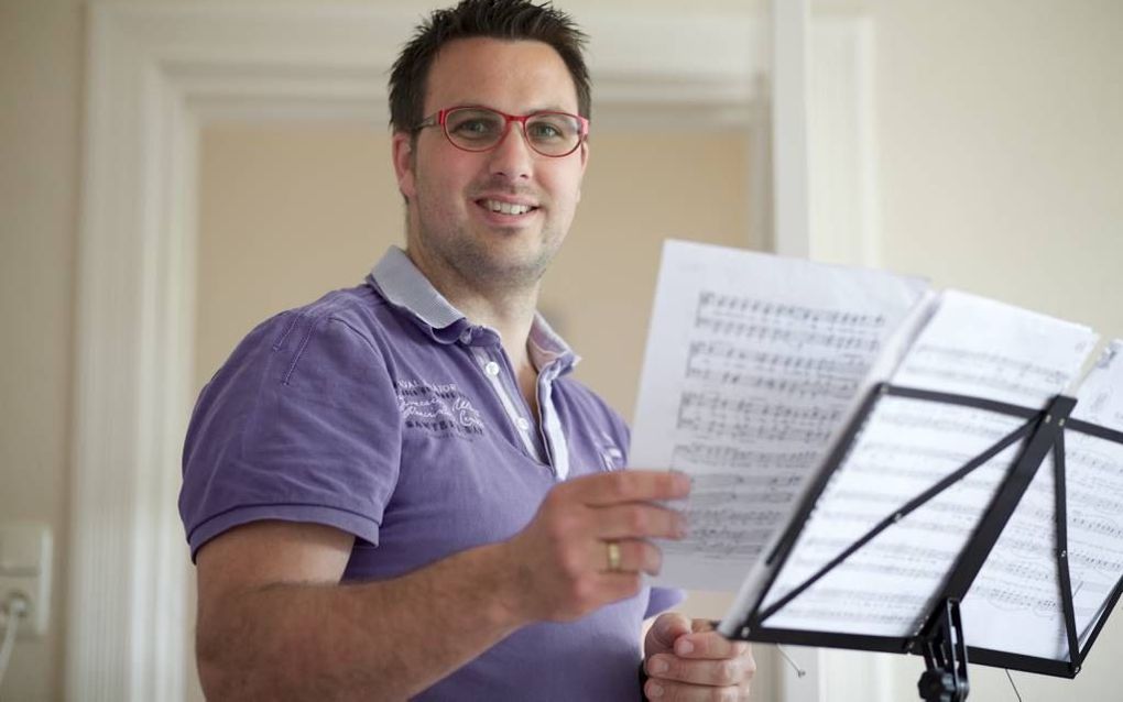 De tenor Barend Wiltjer maakte zijn eerste solo-cd. Foto Sjaak Verboom