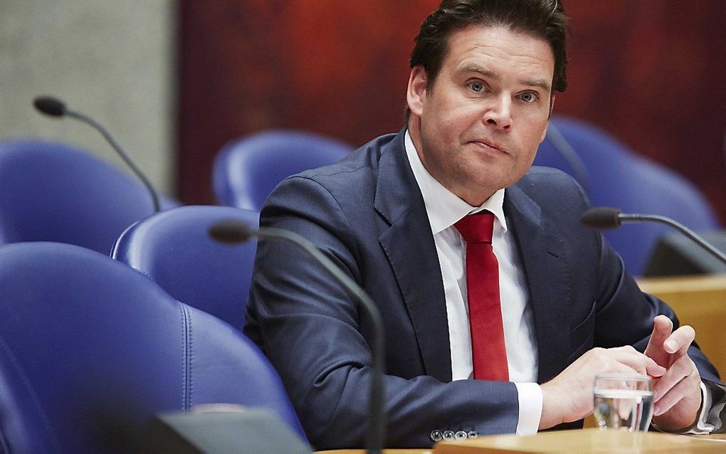 Staatssecretaris Frans Weekers van Financiën in de Tweede Kamer. Foto ANP