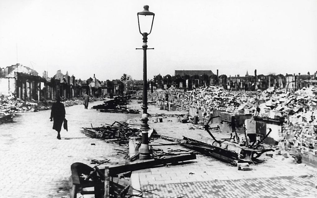 Rotterdam, mei 1940. Foto ANP