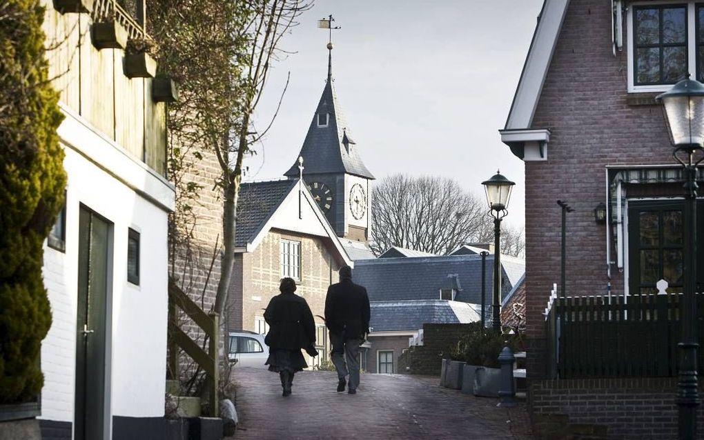 De kerkelijke situatie op Urk is uniek voor Nederland. Vrijwel alle kerken baseren zich op de Heilige Schrift en de gereformeerde belijdenis. beeld RD, Henk Visscher