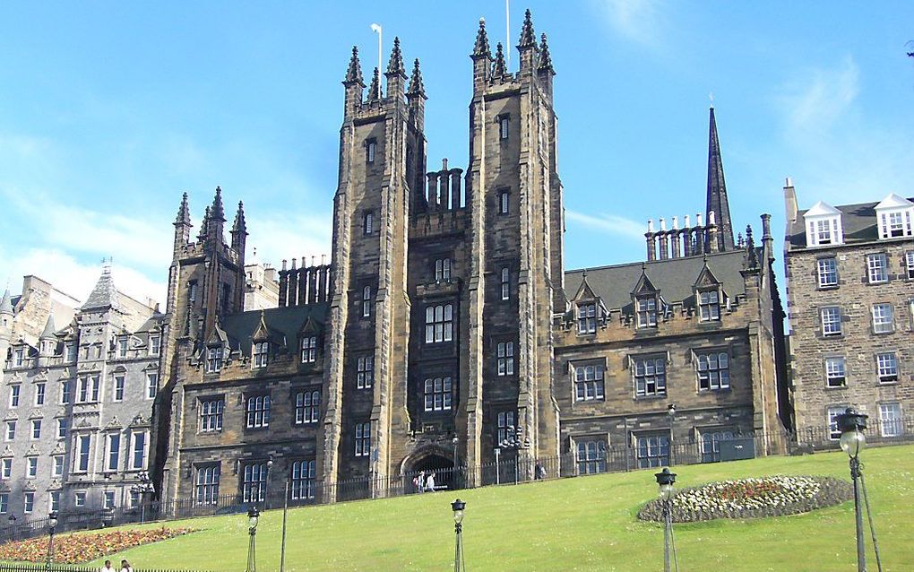 De Assembly Hall in Edinburgh, waar de general assembly van de Church of Scotland vergadert. Foto Wikimedia/Kim Traynor