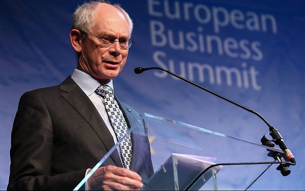 EU-president Herman Van Rompuy. Beeld EPA