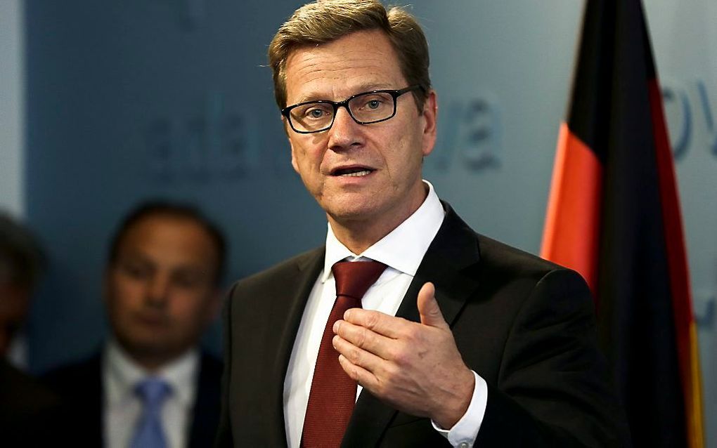 De Duitse minister van Buitenlandse Zaken, Guido Westerwelle. Foto EPA