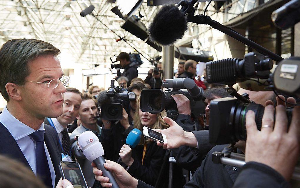 Premier Rutte in Brussel. Foto ANP