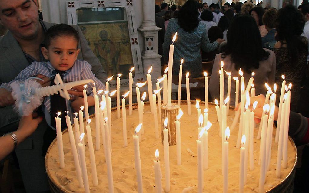 Kerk in Damascus, april 2012. Foto EPA