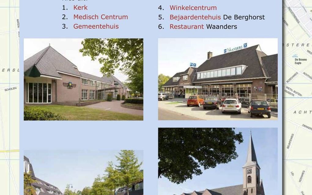 Pagina uit ”Van Huis Uit”, de geheel vernieuwde aardrijkskundemethode van de vijf Scholen met de Bijbel in de gemeente Staphorst. Beeld RD